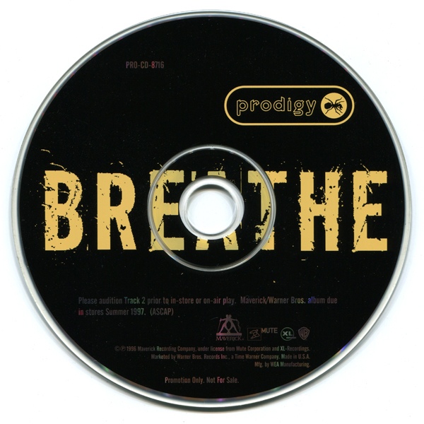 Слушать продиджи 90 х лучшие песни. Продиджи дискография. The Prodigy CD. The Prodigy Breathe обложка. Диск продиджи.