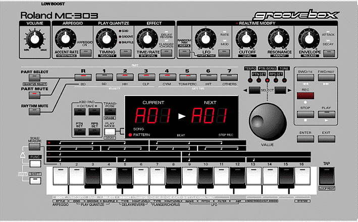 Roland MC-303 Groovebox - The Prodigy equipment - The Prodigy